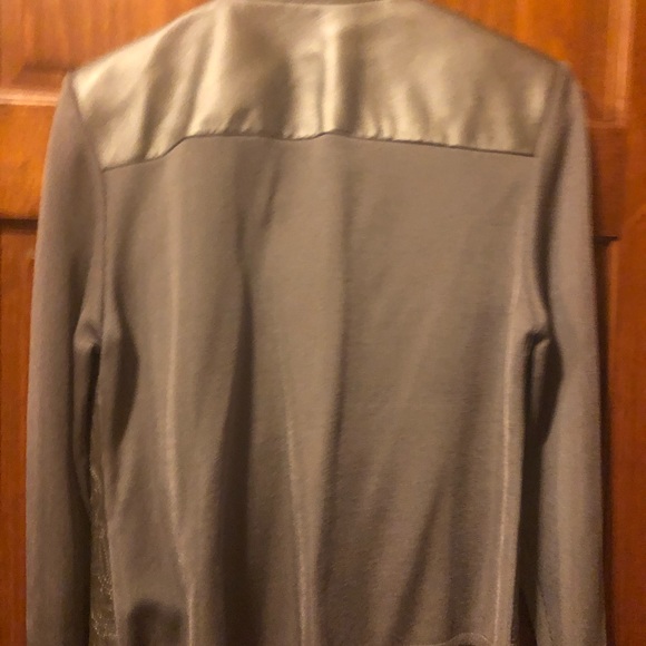 Nygard faux leather jacket with nylon sleeves and back - Picture 2 of 5